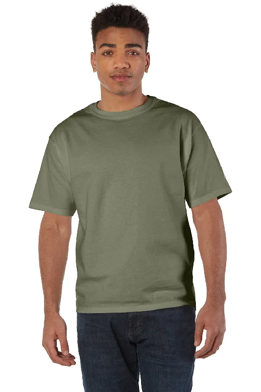 Champion Mens Heritage Short Sleeve Crewneck T-Shirt - Fresh Olive Green