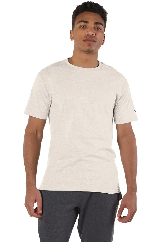 Champion Mens Short Sleeve Crewneck T-Shirt - Heather Oatmeal - Closeout