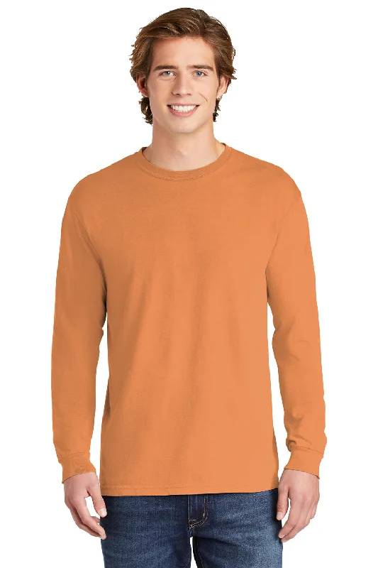 Comfort Colors Mens Long Sleeve Crewneck T-Shirt - Burnt Orange