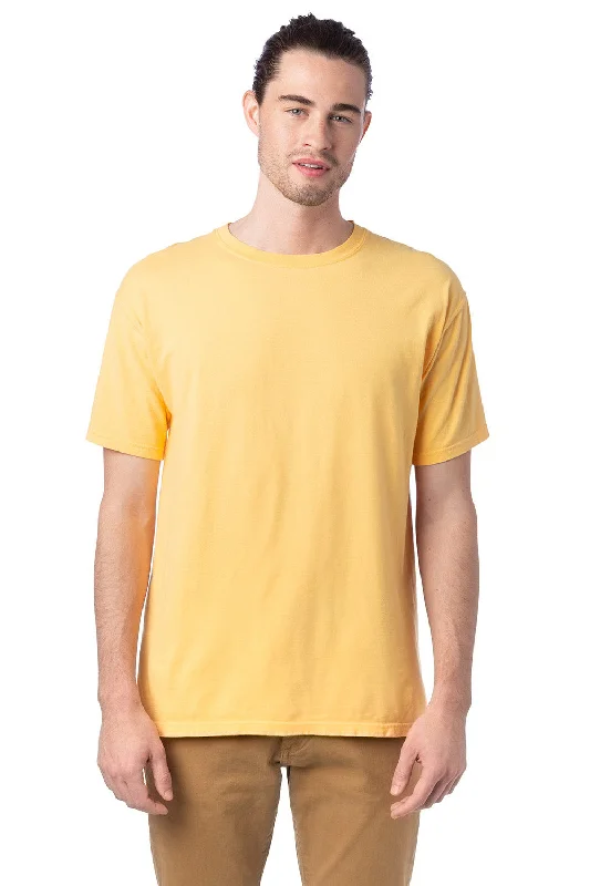 ComfortWash By Hanes Mens Short Sleeve Crewneck T-Shirt - Butterscotch Yellow