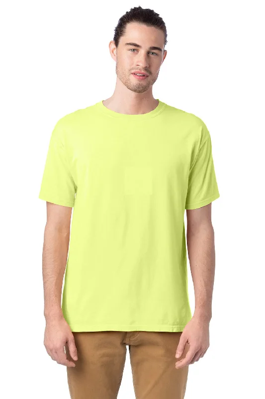 ComfortWash By Hanes Mens Short Sleeve Crewneck T-Shirt - Chic Lime Green