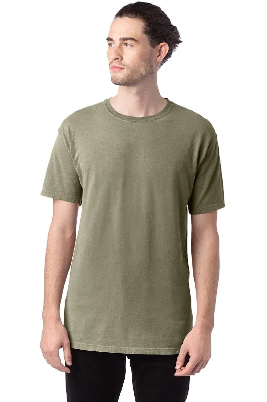 ComfortWash By Hanes Mens Short Sleeve Crewneck T-Shirt - Faded Fatigue Green