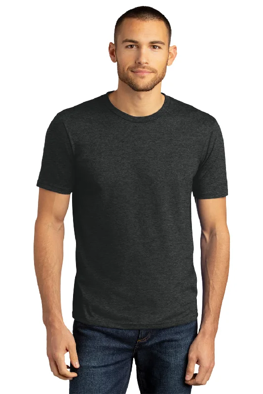 District Mens Perfect DTG Short Sleeve Crewneck T-Shirt - Black Frost