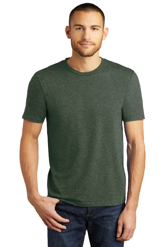 District Mens Perfect Tri Short Sleeve Crewneck T-Shirt - Heather Forest Green