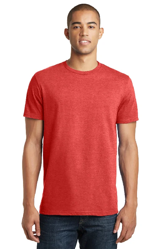 District Mens The Concert Short Sleeve Crewneck T-Shirt - Heather New Red