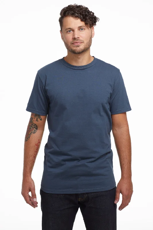 Econscious Mens USA Made Short Sleeve Crewneck T-Shirt - Pacific Blue