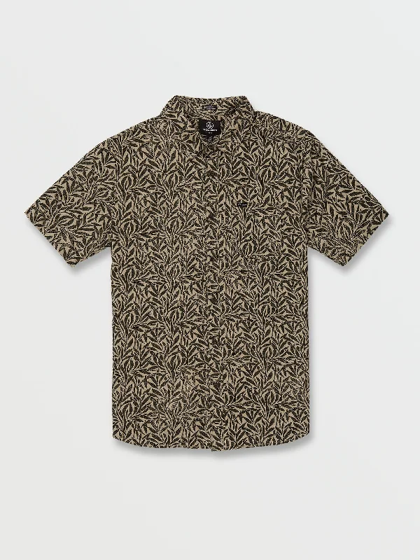 Falling Leaf Short Sleeve Shirt - Pewter