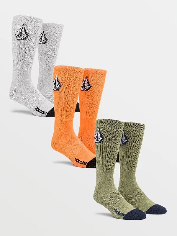 Full Stone Socks 3 Pack - Turbo Orange