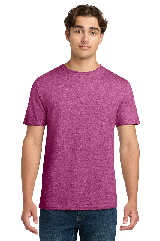 Gildan Mens Softstyle Short Sleeve Crewneck T-Shirt - Heather Berry Pink