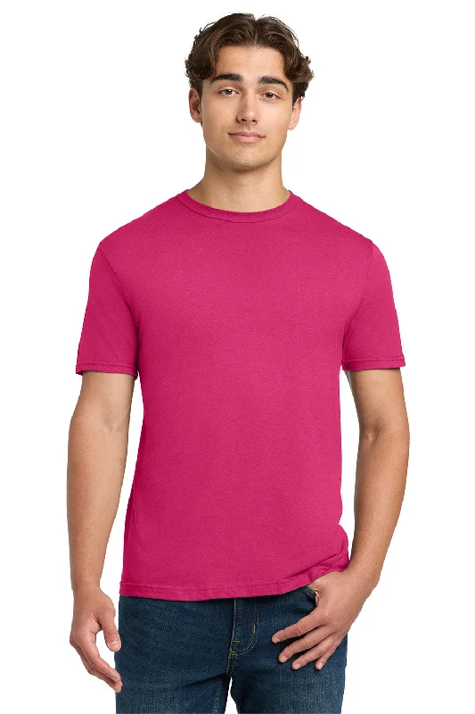 Gildan Mens Softstyle Short Sleeve Crewneck T-Shirt - Heliconia Pink