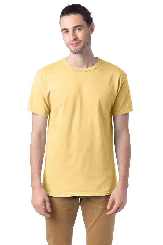 Hanes Mens ComfortSoft Short Sleeve Crewneck T-Shirt - Athletic Gold