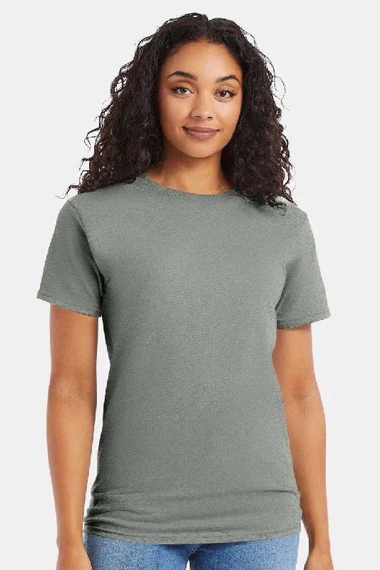 Hanes Mens ComfortSoft Short Sleeve Crewneck T-Shirt - Stonewashed Green