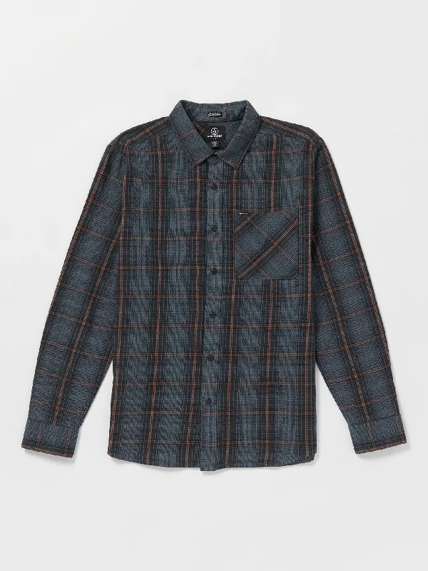 Heavy Twills Long Sleeve Flannel - Dark Slate