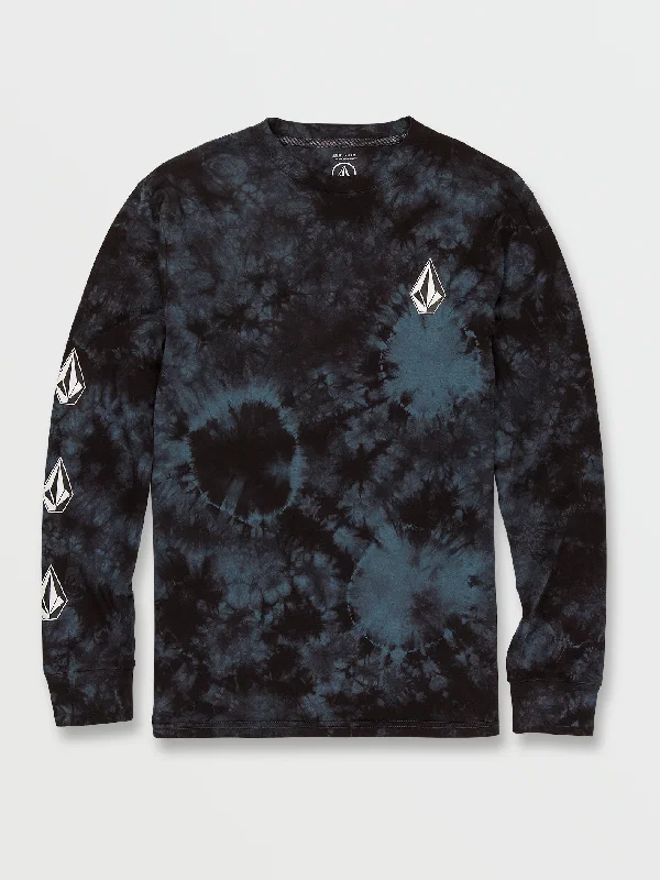 Iconic Stone Dye Long Sleeve Tee - Marina Blue