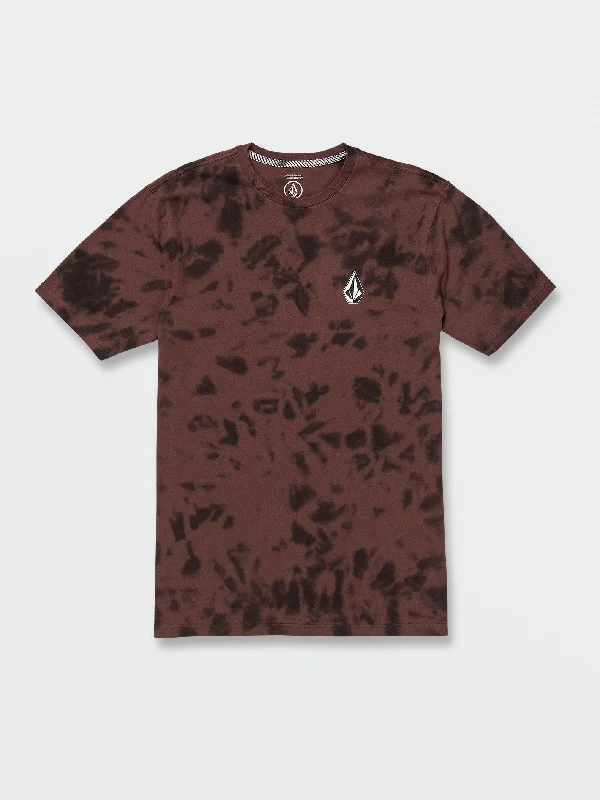 Iconic Stone Dye Short Sleeve Tee - Mahogany