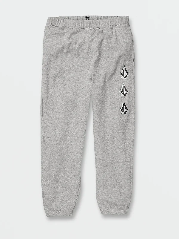 Iconic Stone Fleece Pants - Heather Grey