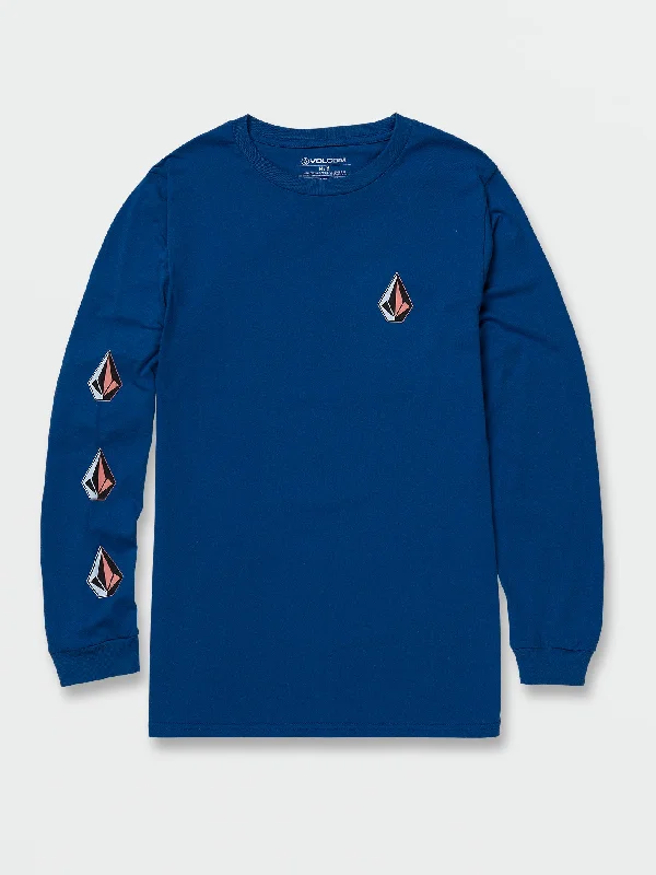 Iconic Stone Long Sleeve Tee - Royal