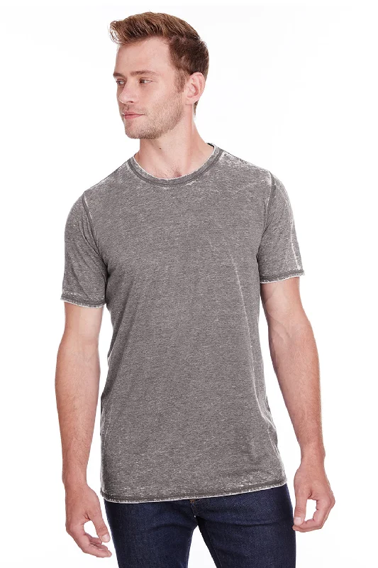 J America Mens Vintage Zen Jersey Short Sleeve Crewneck T-Shirt - Cement Grey