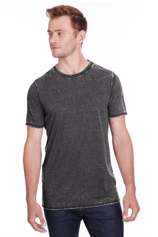 J America Mens Vintage Zen Jersey Short Sleeve Crewneck T-Shirt - Dark Smoke Grey