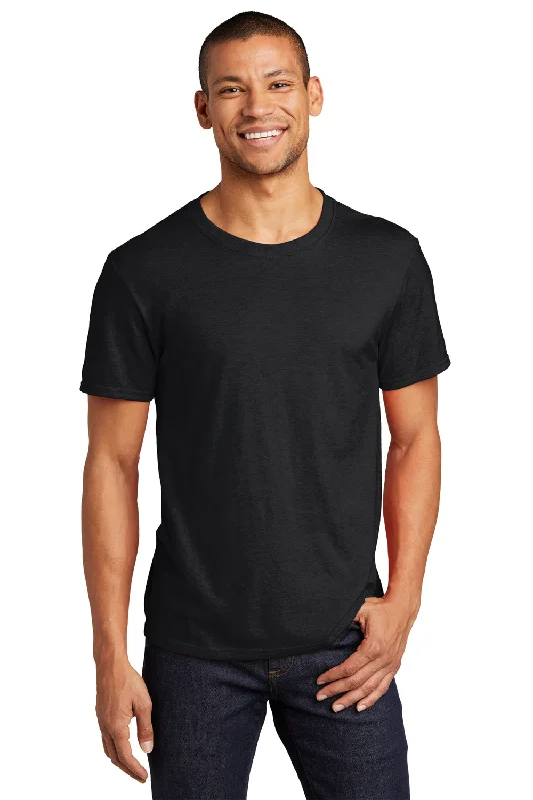 Jerzees Mens Premium Blend Moisture Wicking Short Sleeve Crewneck T-Shirt - Black Ink