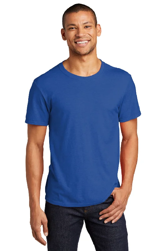 Jerzees Mens Premium Blend Moisture Wicking Short Sleeve Crewneck T-Shirt - Royal Blue