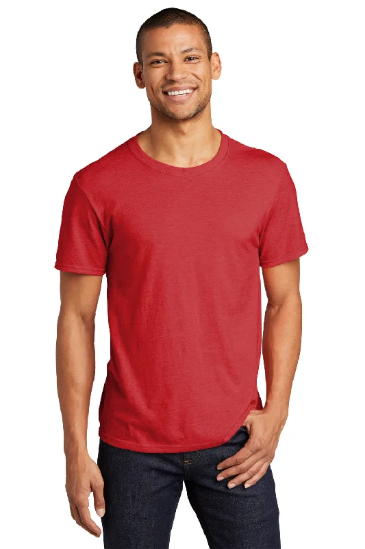 Jerzees Mens Premium Blend Moisture Wicking Short Sleeve Crewneck T-Shirt - True Red