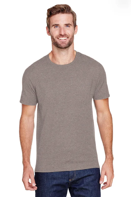 Jerzees Mens Premium Blend Moisture Wicking Short Sleeve Crewneck T-Shirt - Heather Taupe