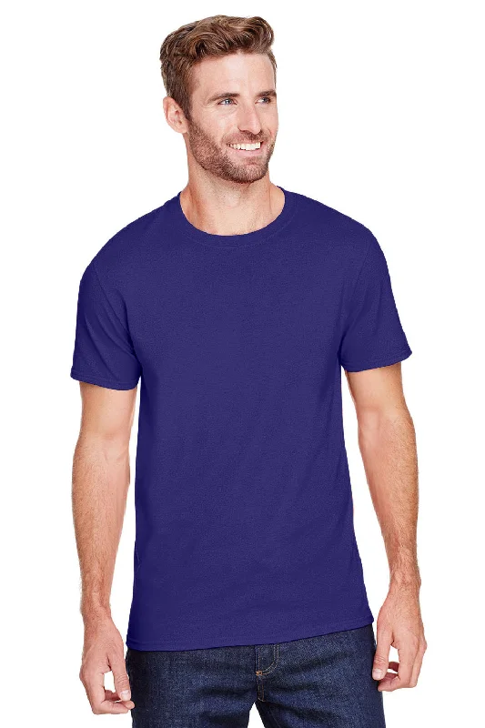 Jerzees Mens Premium Blend Moisture Wicking Short Sleeve Crewneck T-Shirt - Deep Purple