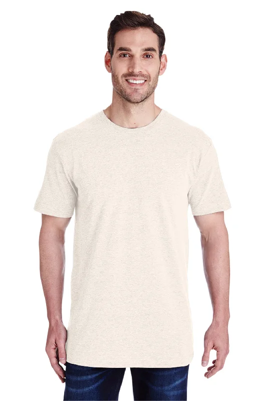 LAT Mens Fine Jersey Short Sleeve Crewneck T-Shirt - Heather Natural