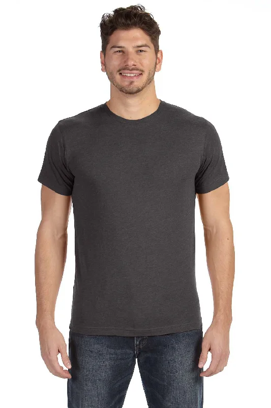 LAT Mens Fine Jersey Short Sleeve Crewneck T-Shirt - Vintage Smoke Grey