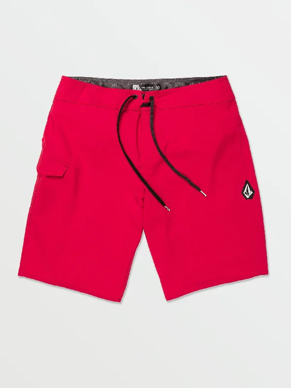 Lido Solid Mod Trunks - Ribbon Red