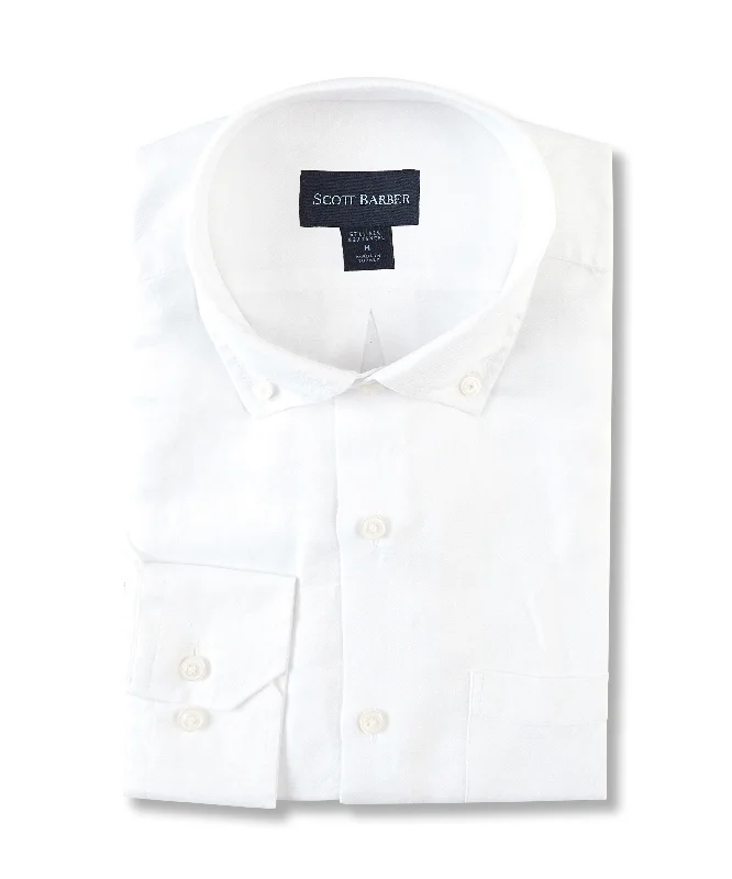 Linen/Tencel Solid Twill, White