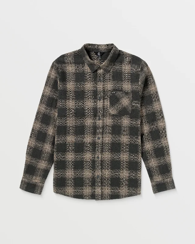 Loreto Flannel Long Sleeve Shirt - Stealth