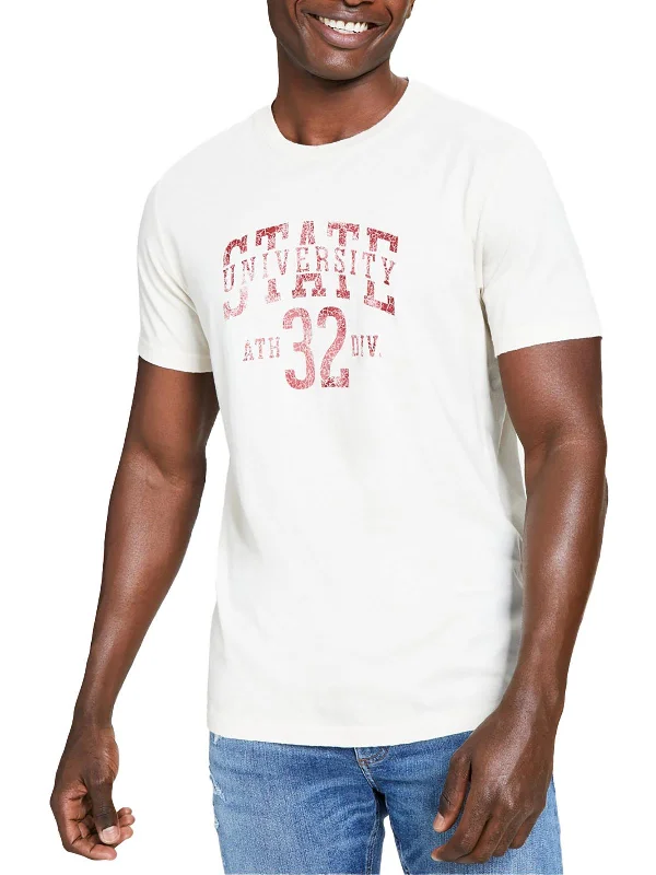 Mens Printed Cotton Graphic T-Shirt