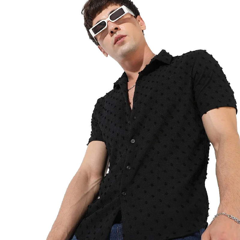 Men's Textured Casual Shirt