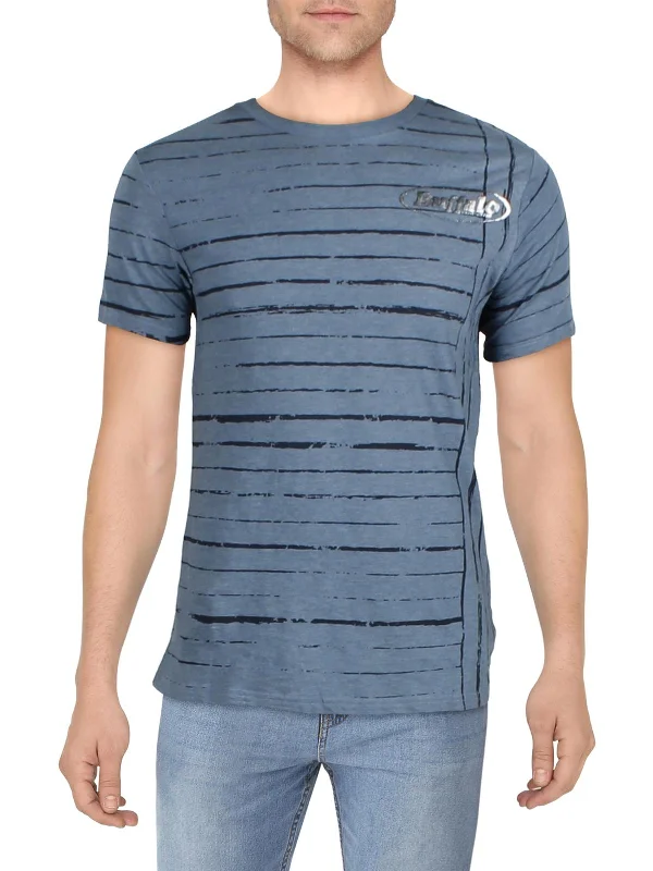 Nagee  Mens Logo Striped T-Shirt