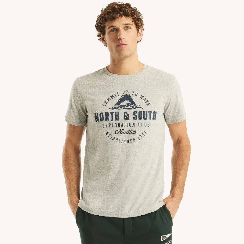 Nautica Mens Exploration Club Graphic T-Shirt