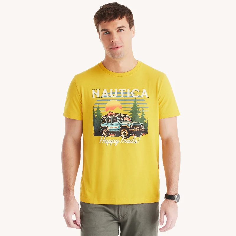 Nautica Mens Happy Trails Graphic T-Shirt