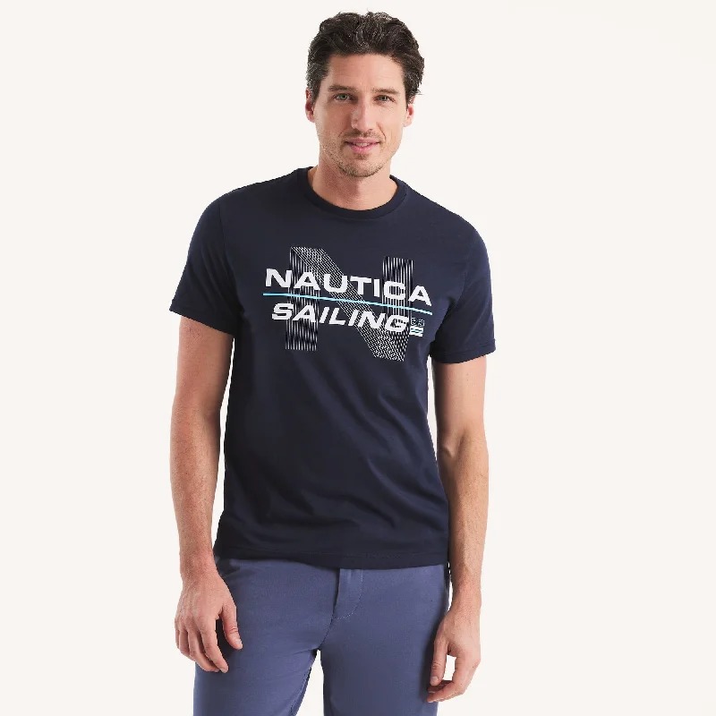 Nautica Mens Sailing '83 Graphic T-Shirt