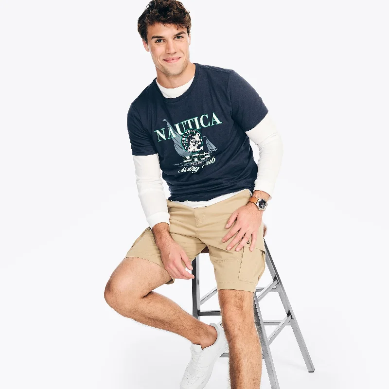 Nautica Mens Sailing Club Graphic T-Shirt