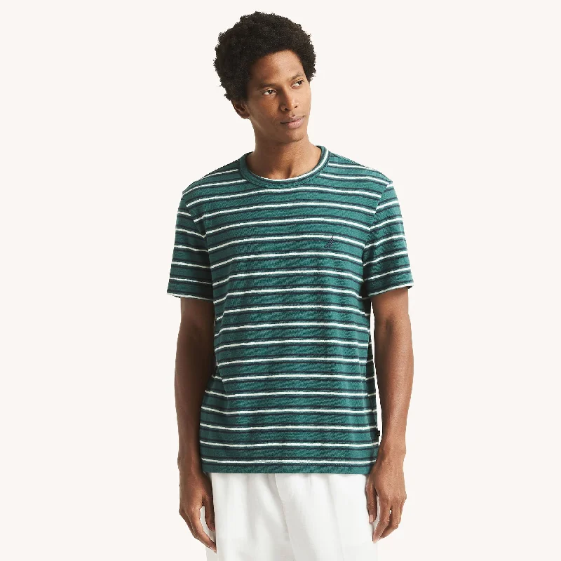 Nautica Mens Striped Crewneck T-Shirt