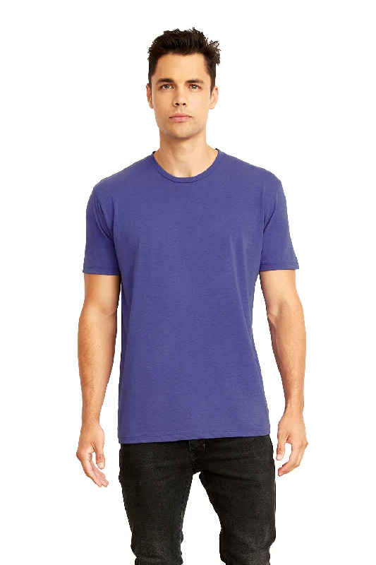 Next Level Mens Eco Performance Short Sleeve Crewneck T-Shirt - Heather Sapphire Blue - Closeout