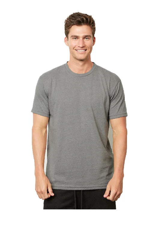 Next Level Mens Eco Short Sleeve Crewneck T-Shirt - Heather Dark Grey - Closeout