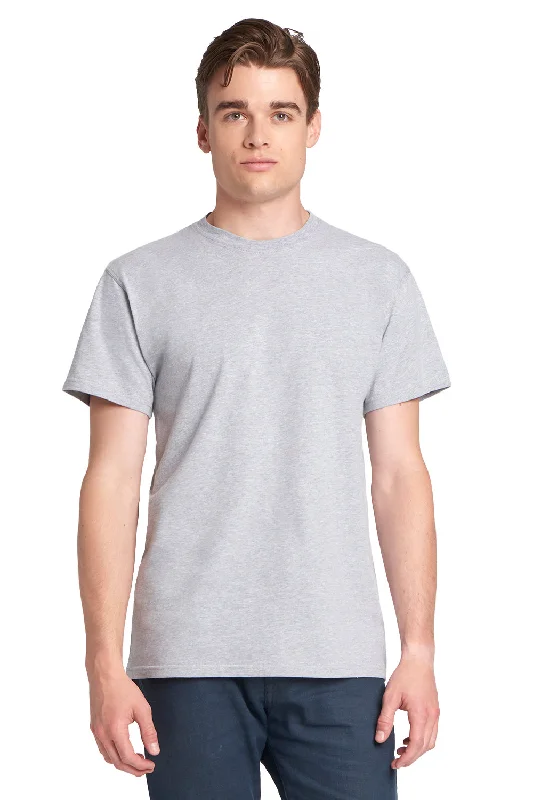 Next Level Mens Power Short Sleeve Crewneck T-Shirt - Heather Grey - Closeout