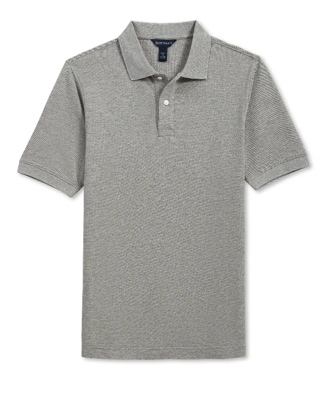 Pima Pique Polo, Grey Heather