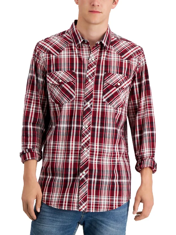 Remington Mens Woven Regular Fit Button-Down Shirt