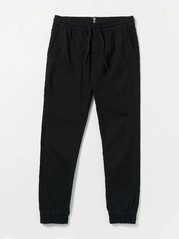 Road Trip Elastic Waist Pant - Black