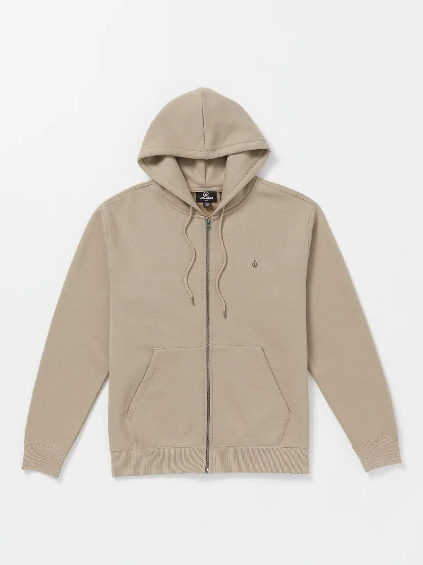 Single Stone Zip Hoodie - Khaki