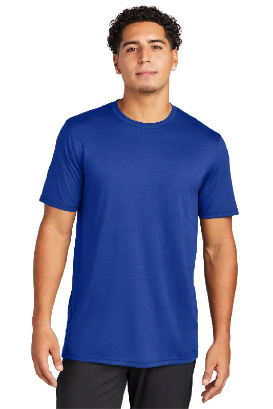 Sport-Tek Mens Echo Moisture Wicking Short Sleeve Crewneck T-Shirt - True Royal Blue