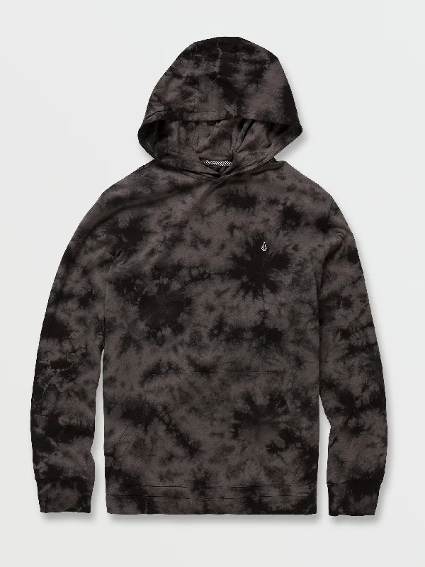 Stonedye Hood Long Sleeve Shirt - Storm Cloud